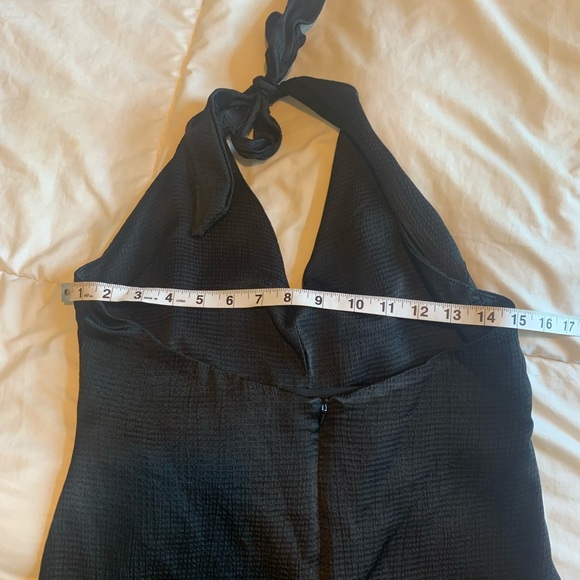 Zara Structured Satin Effect Halter Dress - Picture 5 of 6